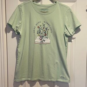 Life Is Good Light Green Short Sleeve Tee